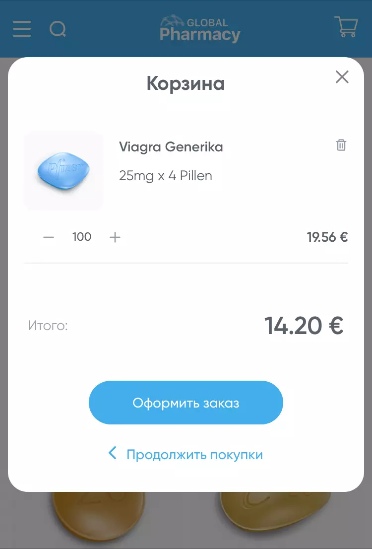 Pharmacy modal cart